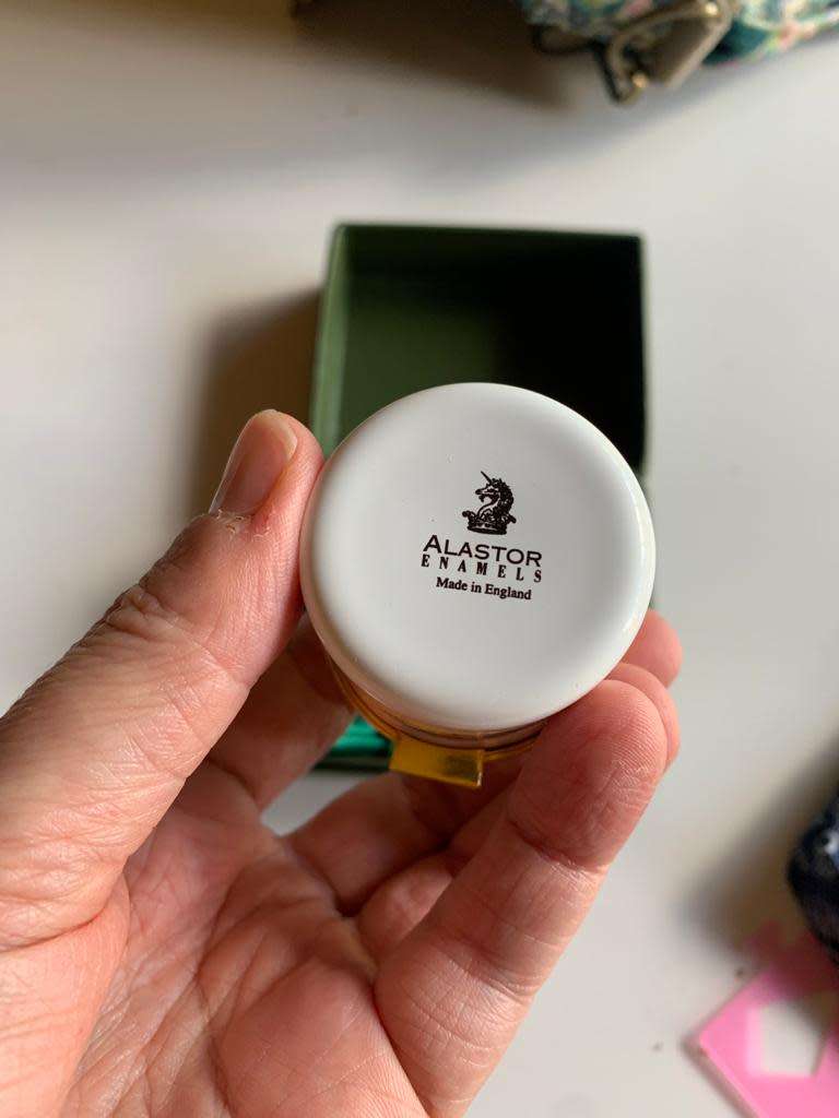 #59 Alastor enamel trinket box in a Harrods presentation box
