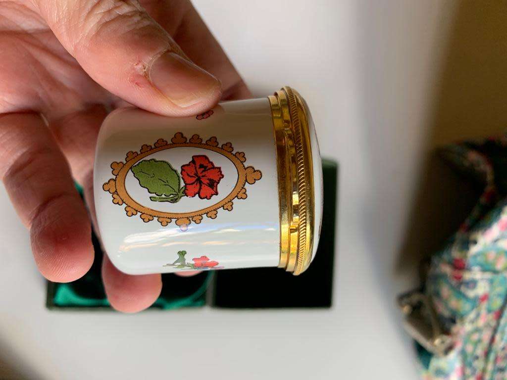#59 Alastor enamel trinket box in a Harrods presentation box