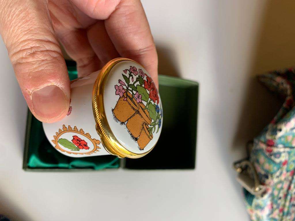 #59 Alastor enamel trinket box in a Harrods presentation box