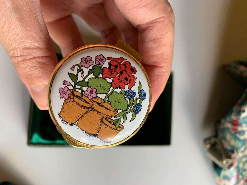 #59 Alastor enamel trinket box in a Harrods presentation box