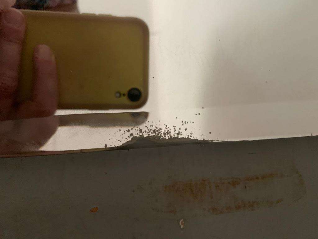 #79 Vintage bevelled asymmetrical mirror