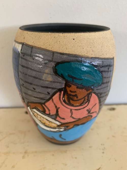 Beautiful pottery item marked Douglas to the base