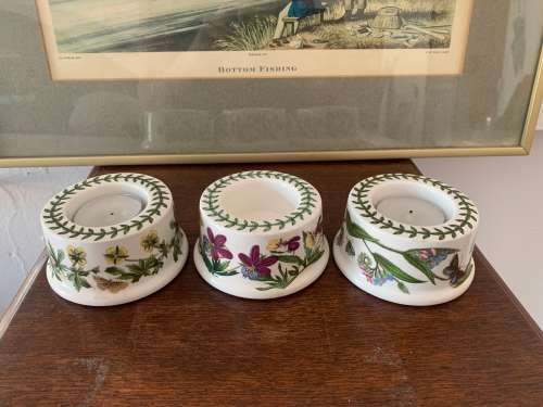 Three Portmeirion Tealight Candle Holders