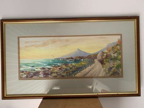Beautiful Oil Painting Of Lions Head By H Anderson