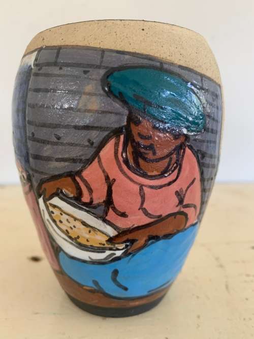 Beautiful pottery item marked Douglas to the base