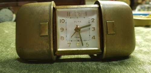 Dura 7 jewel brass 1960 alarm clock