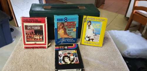 Lovely set of 8 track cassettes in vintage box.