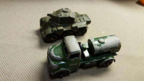2 x Vintage matchbox Lesney mlitary vehicles