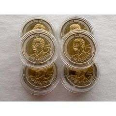 MANDELA BIRTHDAY 2008 ENCAPSULATED COINS UNTOUCHED!!! WILL GRADE AS MS66 ,MS67 MS68
