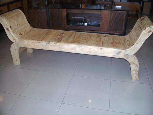 Solid pine bench