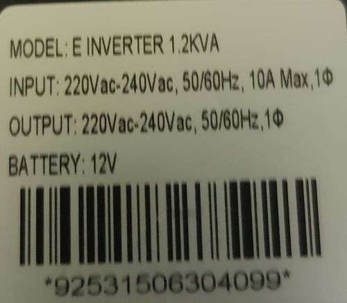 1200VA Solar Inverter