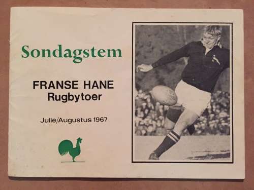 Franse Hane Rugbytoer 1967 French rugby tour to South Africa Sondagstem 40 glossy pages