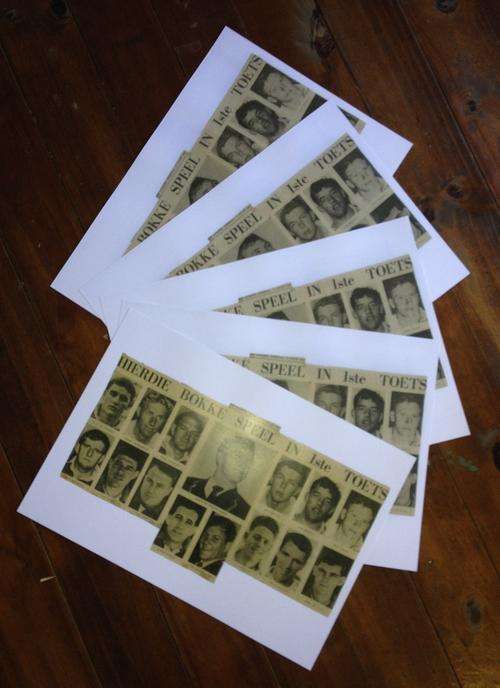 1967 Springboks against France "Die Burger" team announcement