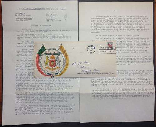 Oktober 1961 Afrikaanse Philatelistiese Vereniging Pretoria NEWSLETTER in Pretoria Centenary Cover