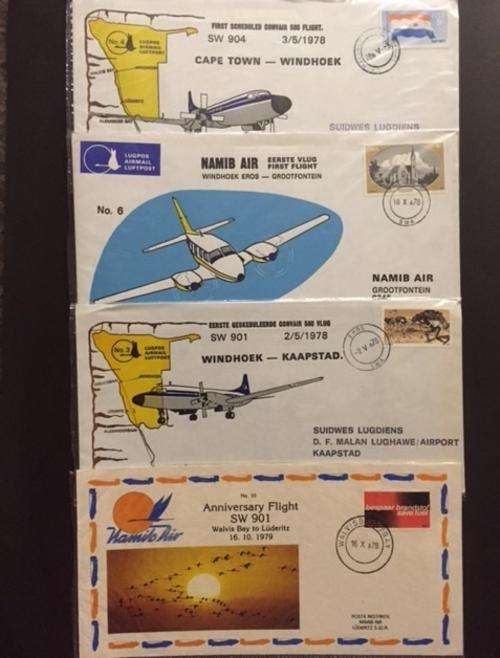 First Flight Covers Namibia Air and Suidwes Lugdiens 1978 - 1979