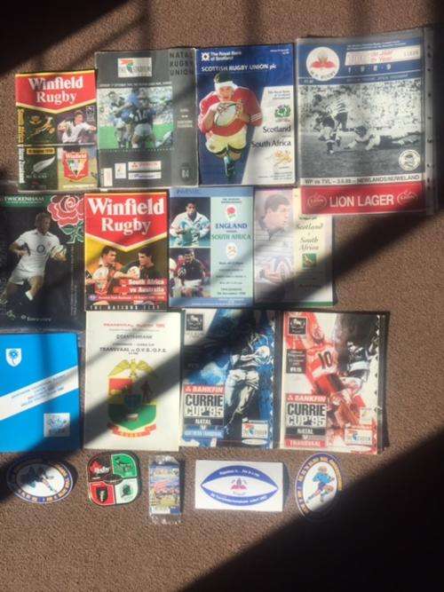 Big lot of international and local match programmes plus memorabilia