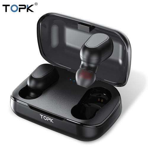 TOPK F22 TWS Bluetooth Earphones with charging case