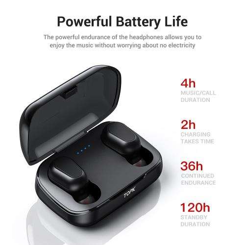 TOPK F22 TWS Bluetooth Earphones with charging case