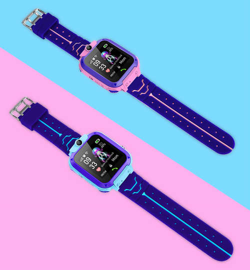 Kids GPS Tracker Smart Watch - blue