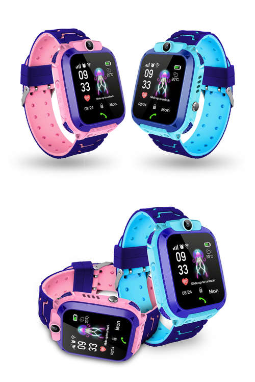 Kids GPS Tracker Smart Watch - blue