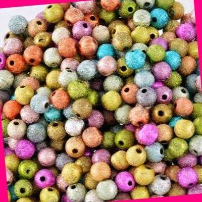 50 Stardust Acrylic Beads 6mm
