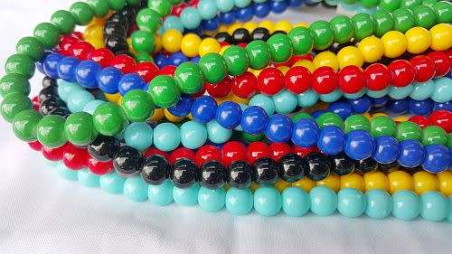 100 x 6mm    Mix Pack - Opaque Glass Beads