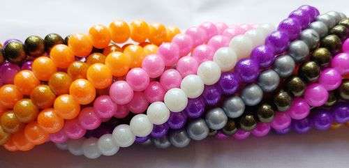 160 x 6mm    Mix Pack -  Glass Beads