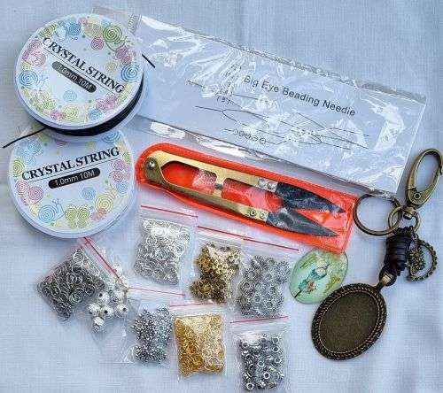 !!Weekend Special!!  3.2 Kg Mixed Assorted Glass Beads and Findings  +/- 7320 pc