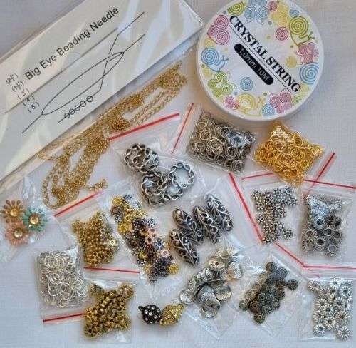 ^^Crazy Wednesday^^ 3.5 Kg Assorted Glass Beads and Findings +/- 8720pc