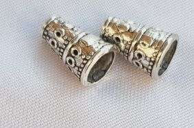 10pc, 7x10mm  Tibetan Style Antique Silver Tone Bead Caps