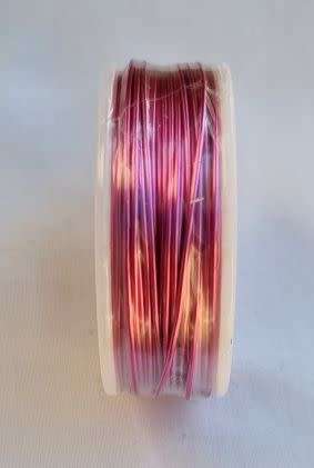 1 Roll - 23m   Pink  / 1mm /  Aluminum Wire  /18 Gauge