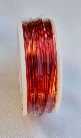 1 Roll - 23m   Red  / 1mm /  Aluminum Wire  /18 Gauge