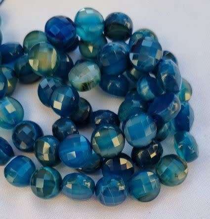 1 Strand (+/-10mm) Blue / Multi Color  / Natural / Agate/ Faceted /Dyed Beads +/- 36pcs