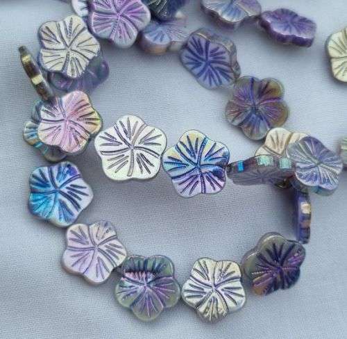 10pc (+/- 12mm)   Purple / AB / Natural / Dyed / Freshwater Shell / Flower Beads