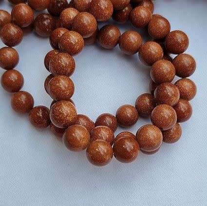*Clearance Sale*1 Strand (+/-8mm) Synthetic Goldstone Beads / Round