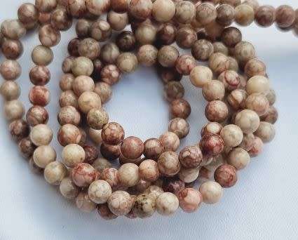 1 Strand  (+/-4mm) Natural / Maifanite/Maifan Stone / Round Beads +/- 90pcs