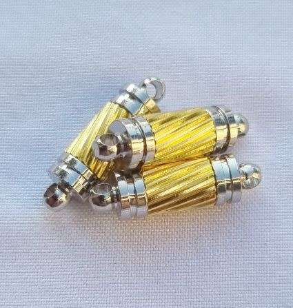 *Clearance Sale*1Pc (17x5mm) Gold / Silver Tone /  Brass / Magnetic  / Column Clasp - 1 Set