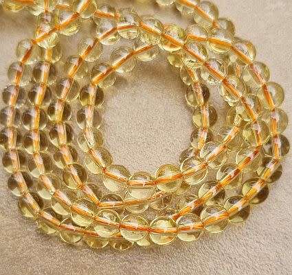 *Clearance Sale*1 Strand x 6mm / Grade A /  Natural / Dyed / Quartz Crystal / Round Beads +/- 65