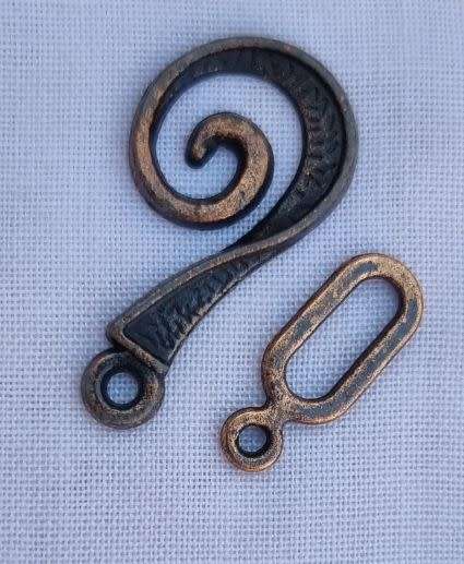 Tibetan Style Copper Tone Clasp   26mm