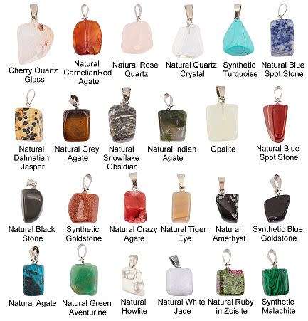 ***DIY***  24pcs / Natural /Synthetic / Nugget Shape / Gemstone Pendants/ Necklace Jewelry / Kit