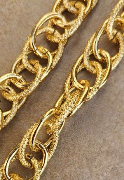 *Clearance Sale*1m   Aluminum / Double / Oval  Link  Chain / Gold Tone /  Link Size 19x14mm