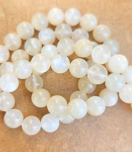 *Clearance Sale*1 Strand (+/-8mm) Grade A Natural Moonstone / Round Beads  (+/-46pcs)