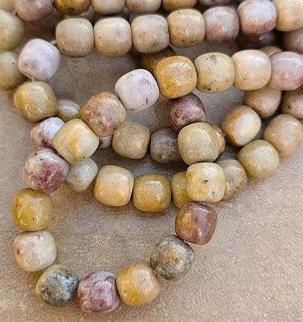 *Clearance Sale*1 Strand  (+/- 8mm ) / Natural / Marble / Sesame / Kiwi /  Jasper  / Beads +/- 48