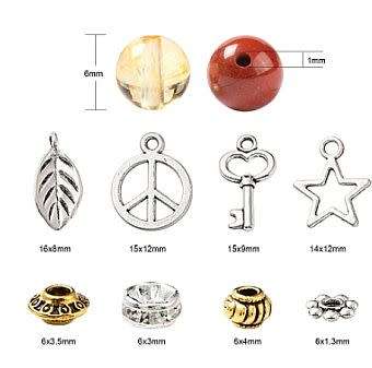 ^^Beading Kit^^  560Pcs  Gemstone Beads Chakra Yoga Healing Stone / Finding Kit