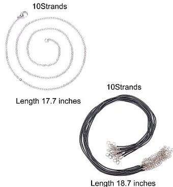 ***DIY***  20pcs / Natural /Synthetic / Drop Shape / Gemstone Pendants/ Necklace Jewelry / Kit