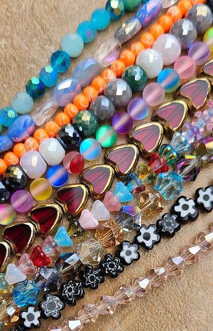 ***Weekend Special ***   Assorted Lampwork Beads / 60 Strands Assorted Glass Beads & Findings