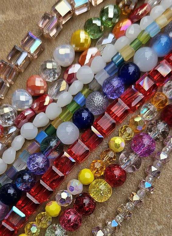 ***Weekend Special ***   Assorted Lampwork Beads / 60 Strands Assorted Glass Beads & Findings