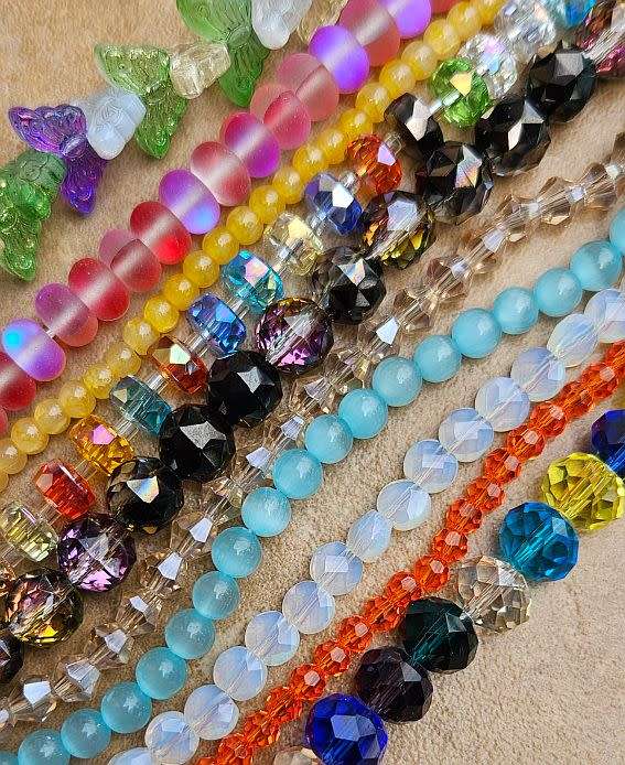 ***Weekend Special ***   Assorted Lampwork Beads / 60 Strands Assorted Glass Beads & Findings