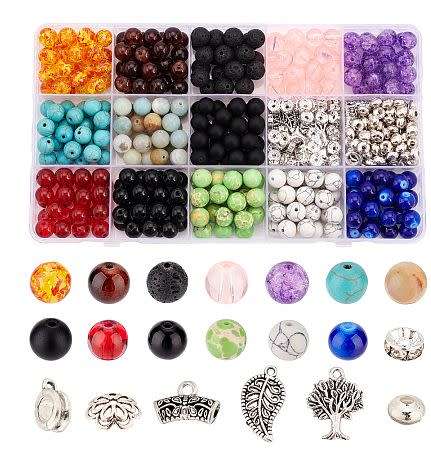 ***DIY***  / Natural / Synthetic / Gemstones / Resin & Glass 8mm Round Beads / Findings / Kit