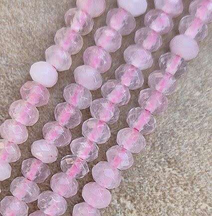 *Clearance Sale*1 Strand (+/-4mm)  Natural  / Malaysia Jade / Dyed / Pink / Faceted Rondelle
